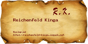 Reichenfeld Kinga névjegykártya